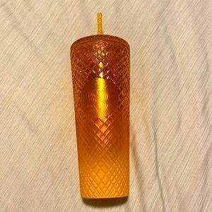Starbucks 24oz orange tumbler